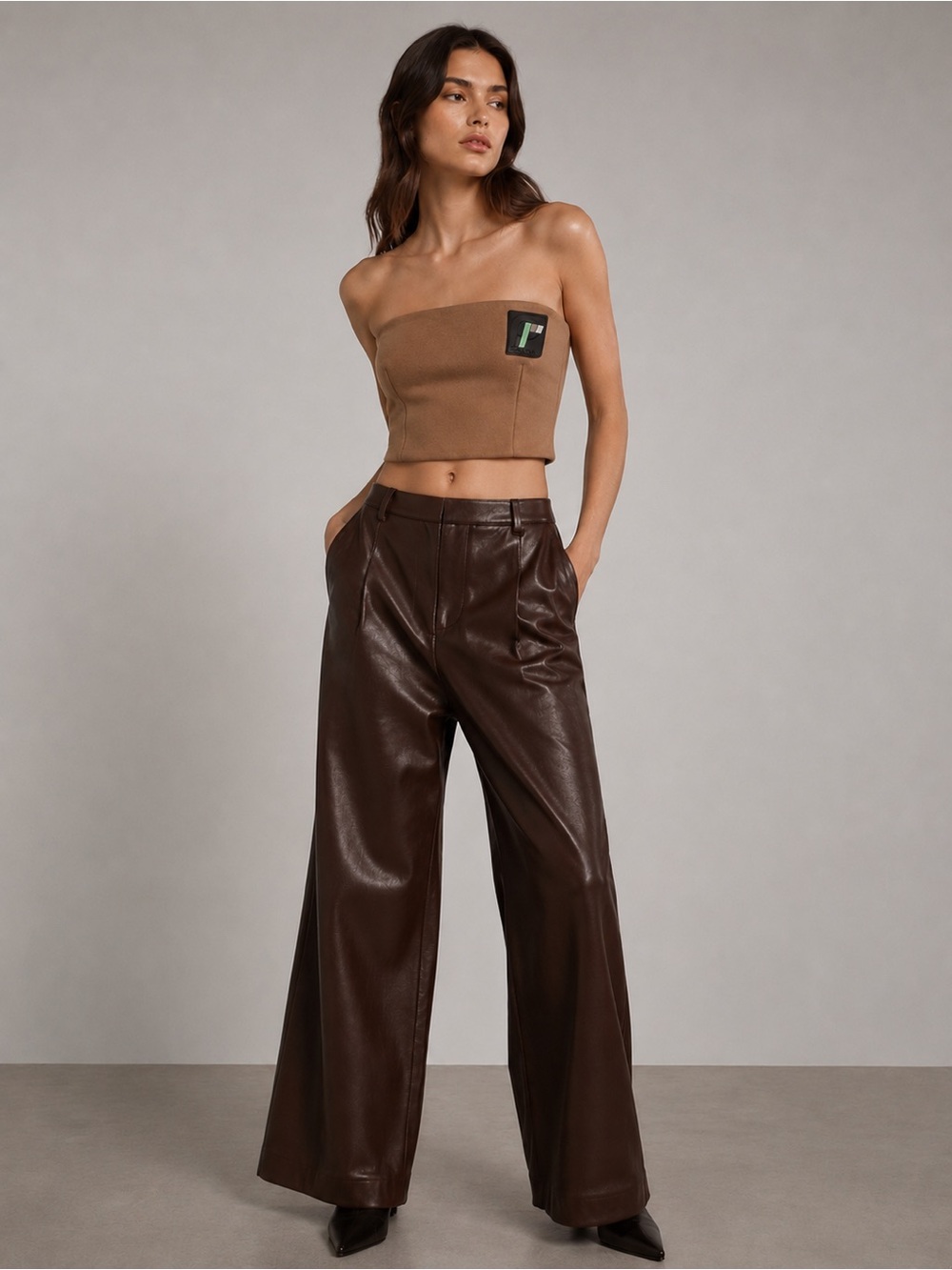 Prada Bustier, Corset, Brown Wool Sports Top. COA included